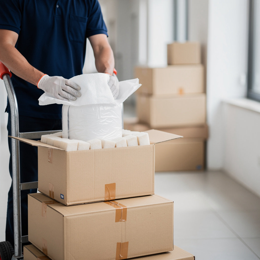 TRU Nationwide professional movers carefully relocating furniture and belongings during a local moving service in Mesa, AZ